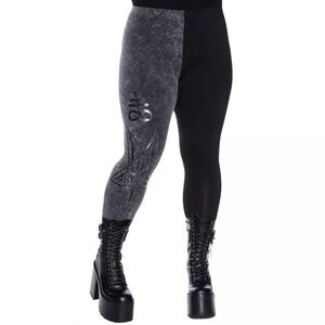 Killstar Two-Faced Witch Legging | XXL | Like New